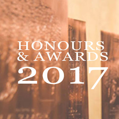 HONOURS & AWARDS 2017