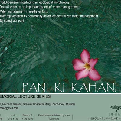 PANI KI KAHANI - talks on water - Nov, 2014