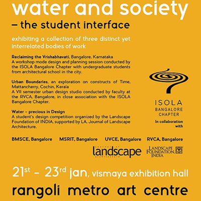 Public Exhibition: <br>Water and Society - Jan 2016