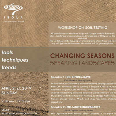 Changing Seasons Speaking Landscapes - Workshop Soil Testing