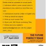 The FUTURE PERFECT Tense , EMAIl / ONLINE <br>On: 4-20 April, 2023